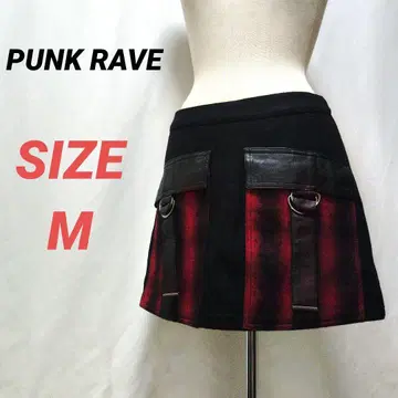 PUNK RAVE 펑크 레이브 미니 스커트 M y2k 페어리 그런지