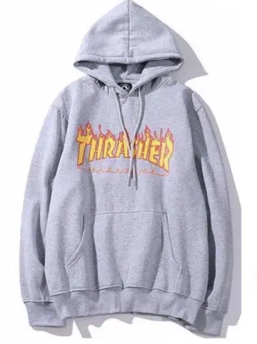 THRASHER 트레셔 매거진 후드티 맨투맨 그레이 M