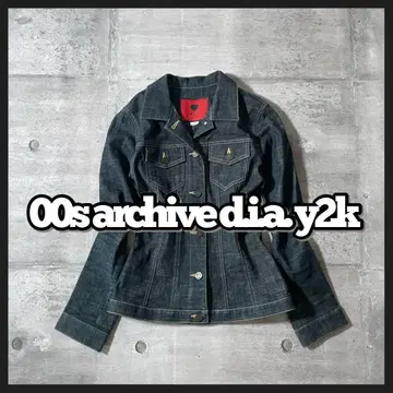 y2k 그런지 D.I.A. 데님 자켓 블루종 헤이세이 초기 갸루 00s