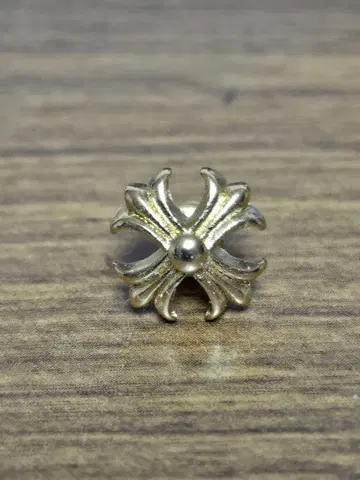 22k 코팅 925 크로스 스터드 귀걸이 ch 타입 10mm