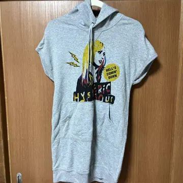 HYSTERIC GLAMOUR 후드 부착 T셔츠