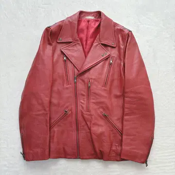 [새상품급] 폴스미스 컬렉션 가죽 자켓 소가죽 더블 빨간색