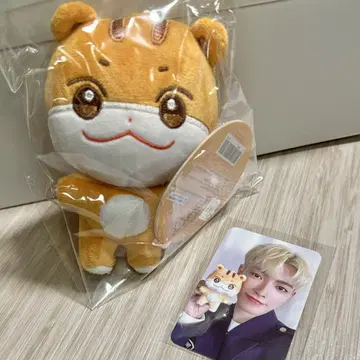 ANITEEZ 홍준 봉제 인형 키링 춘라미 트레이딩 카드 부착 ATEEZ