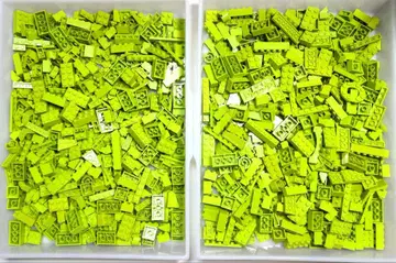 LEGO 1kg 라임 그린 블록 대량 세트