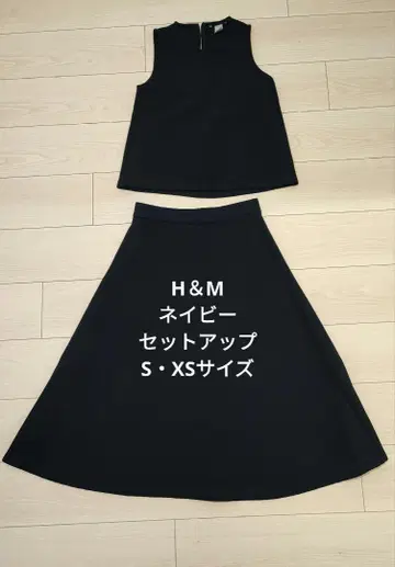 H&M 네이비 스커트 셋업