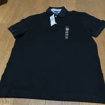 TOMMY HILFIGER 블랙 피케 셔츠 M