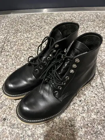 Red Wing 블랙 하이컷 부츠