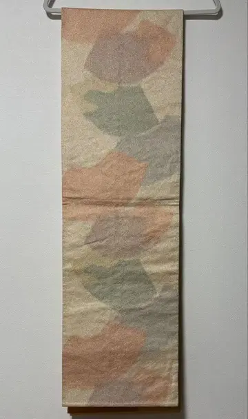 부채 패턴 다색 무늬 후쿠로 오비
