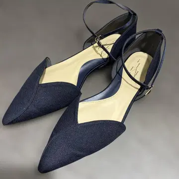 새상품급 르탈론 펌프스 네이비 25cm