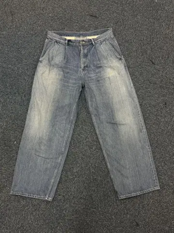 Selvage Denim Two Tuck Pants LIGHT FADE