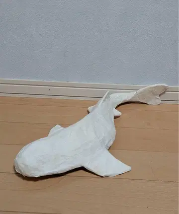 자유 작업 상어 모형 화이트 약 40cm