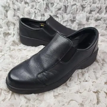 에코 사이드 고어 슬립온 가죽 신발 24cm