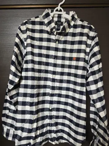 BEAMS 체크 무늬 긴팔 셔츠 XL
