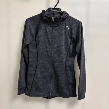 PUMA DRY 기능 다크 그레이 풀 집업 후드티