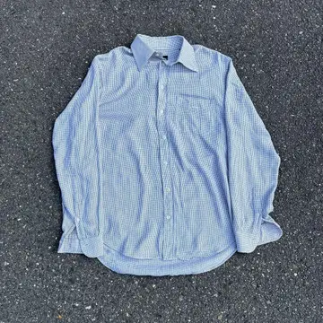 00s EMPORIO ARMANI 올 패턴 도트 체크 긴팔 셔츠