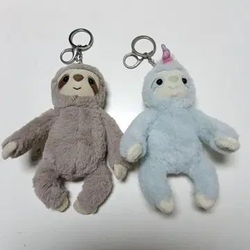 나무늘보 봉제 인형 키링 세트