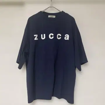 zucca 네이비 로고T셔츠