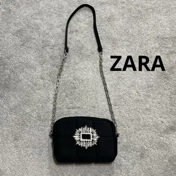 ZARA 비쥬 퀼팅 백 숄더백 블랙
