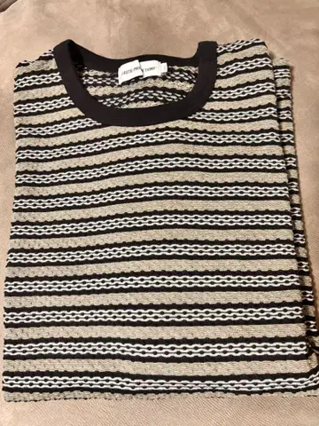 cootie Jacquard Border S/S Tee L 사이즈