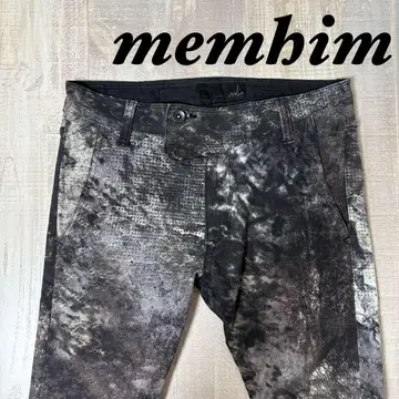 [일본제] memhim 스모크 조인트 슬림핏 디자인 팬츠