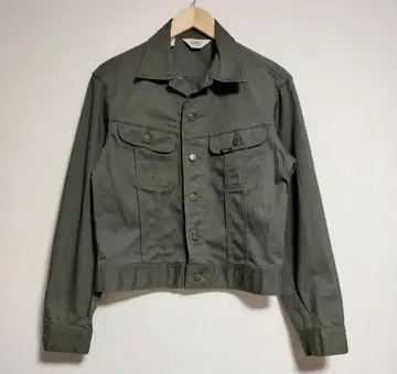 레어 70s LEE 웨스 터너 모카 올리브 빈티지 삼각형 택