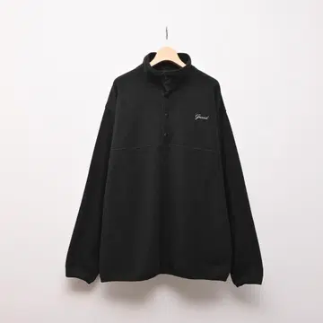 GRAND COLLECTION 그랜드 플리스 풀오버 자켓 블랙