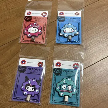 오사카 만박 먁먁 산리오 멀티 클립 4개 세트