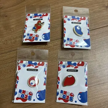 오사카 엑스포 코먀쿠 핀 배지 4개 세트