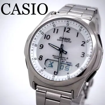 66 CASIO 남성용 시계 전파 솔라 웨이브 셉터 아나데지