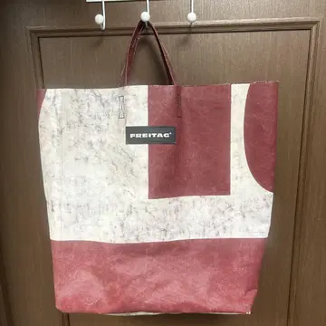 FREITAG 토트백 빨간색/화이트