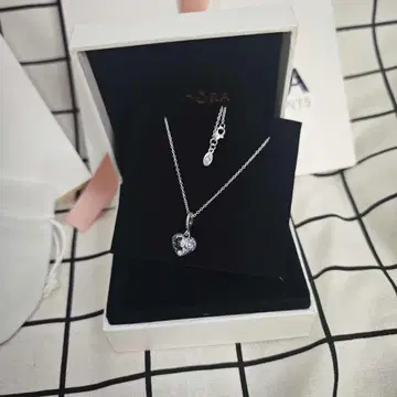 Pandora 하트 모양 펜던트 목걸이