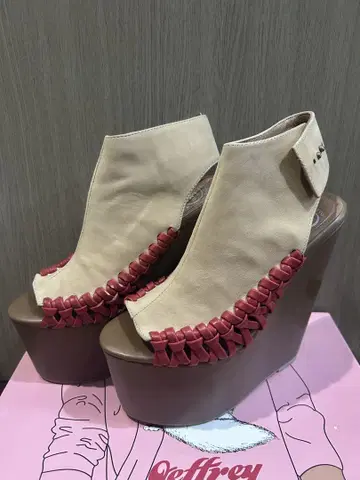제프리 캠벨 통굽 웨지솔 신발