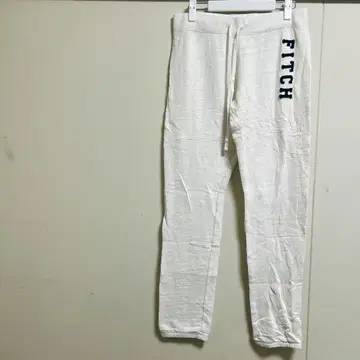 Abercrombie & Fitch [ S ] 화이트 조거 팬츠