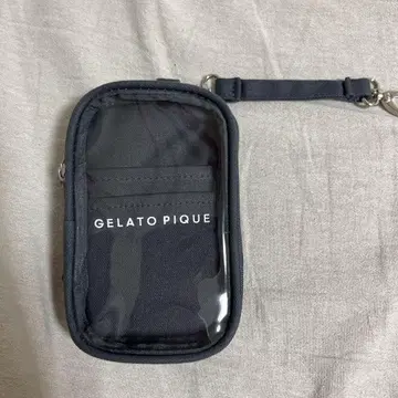 GELATO PIQUE 블랙 블랙 아크릴 스탠드 케이스 파우치