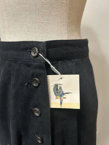 새상품 마드모아젤 논논 블랙 롱 스커트