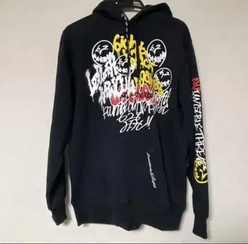 LEFLAH 블랙 후드티 (초레어) WANIMA ONEOKROCK