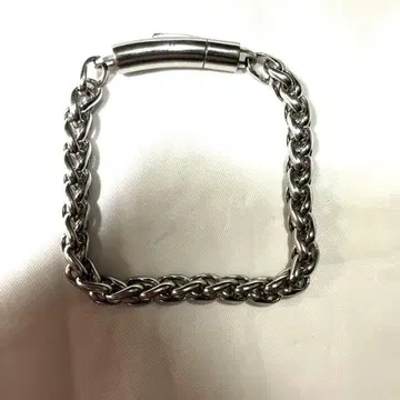 실버 스테인리스 스틸 체인 팔찌