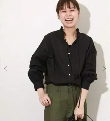 저널 스탠다드 relume 하이 카운트 코튼 스탠드 카라 셔츠