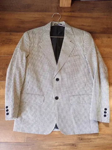 새상품 agnesb 에네스베 프랑스제 체크 무늬 테일러드 자켓