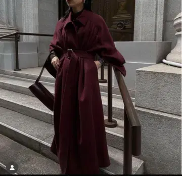 AMERI UND FRONT GATHER OPEN SLEEVE COAT
