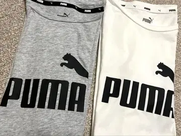 PUMA 반팔 T셔츠 세트 그레이 화이트 (미착용)
