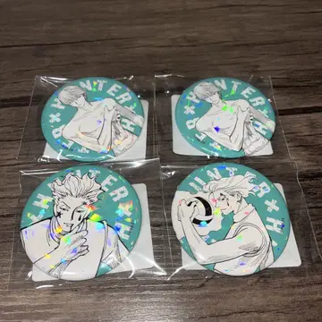 HUNTERXHUNTER 히소카 올스타 캔뱃지 4개 세트