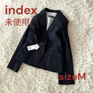미사용 인덱 테일러드 자켓 저지 소재 M 네이비