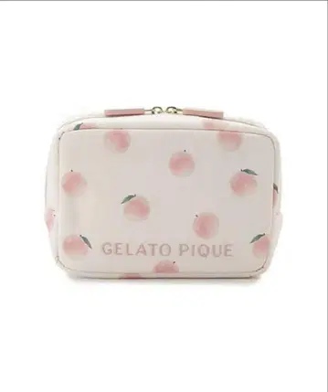 택 포함 미사용 새상품 젤라또피케 파우치 복숭아 피치 후르츠 gelato