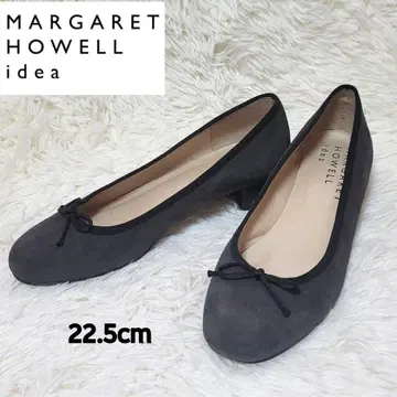 [ 새상품급 ] 마가렛호웰 아이디어 리본 스웨이드 펌프스 22.5cm