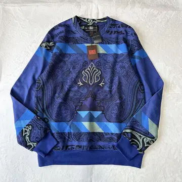 미사용 ETRO 에트로 50주년 페이즐리 올 패턴 풀오버 트레이닝복