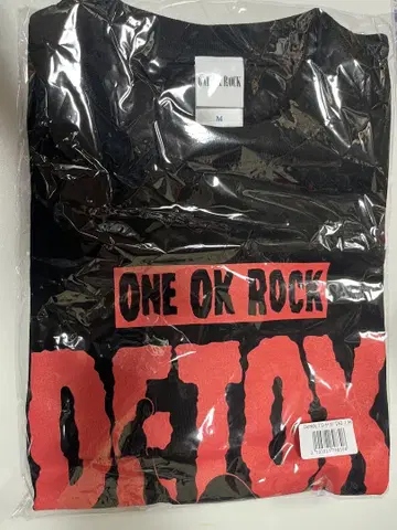 ONE OK ROCK DETOX 티셔츠 M 사이즈 2025년 투어