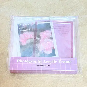 후쿠야 온라인 그래피티 아크릴 프레임 로즈 핑크