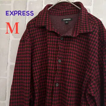 구제 의류 해외 EXPRESS 빨검 체크 무늬 긴팔 셔츠 M