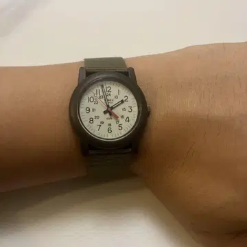 TIMEX 아날로그 손목시계 카키